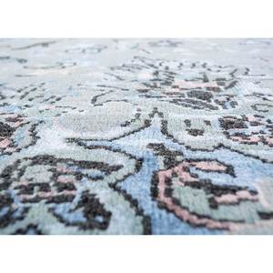 Alfombras de Lana y Seda de Bambú Anudadas a Mano, Color Azul del Extremo Oriente, con Patrón Abstracto de Medallón, para Hogar, Dormitorio, Pasillo, Rectangulares, Viscosa LRB(1678) - Product Image 3