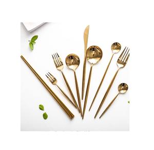 ODM OEM Hot Sale Stainless Steel Portable Camping Cutlery Set-Custom Design Fork Titanium Chopsticks Flatware Set Manufacturer's - Product Image 1