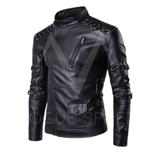 2025 Produit le plus vendu Veste supérieure en cuir Meilleures vestes en cuir minces pour hommes d'hiver Veste en cuir de conception personnalisée - Product Image 3