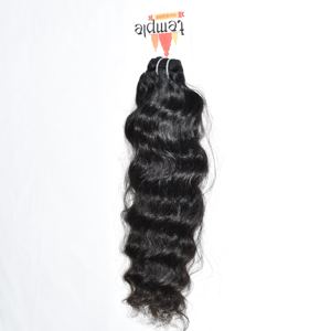 Extensions de cheveux naturels indiens, 100% Remy, cuticules alignées, 100g, ondulation profonde, non traités, qualité Temple Virgin - Product Image 3