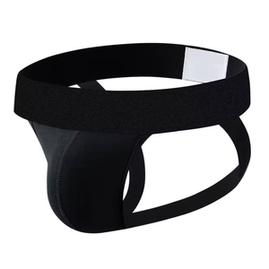 Men Briefs Jockstraps Sexy Underwear GAY Thong Custom Logo Soft <b>Wide</b> <b>Belt</b> Mens Brief Manufacture Factory - Product Image 2