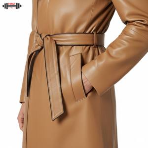 Veste bomber en cuir épais pour femme, taille plus, col large, fermeture éclair, style racer, personnalisable, hiver 2025 - Product Image 6