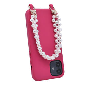 Cordon de téléphone à chaîne à maillons fait main Cordon téléphonique court perle Accesorios De Telefonos court Double rangée perle sangle de téléphone - Product Image 1
