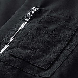 เสื้อแจ็กเก็ตผู้ชายสไตล์ฮาราจูกุ, แจ็คเก็ตบอมเบอร์วินเทจเสื้อกันลมเสื้อเบสบอลคลาสสิกแนวสตรีทแวร์ทันสมัย - Product Image 3