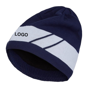 Bonnet personnalisé quantité minimale de commande bas fabricant grand Logo Design graphique Streetwear hiver tête de mort casquette Skully chapeau Jacquard tricoté Logo personnalisé - Product Image 3