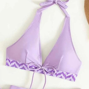 ชุดว่ายน้ำบิกินี่สามชิ้นลายสัตว์สุดหรูแบบใหม่สำหรับผู้หญิง ดีไซน์เปิดหลัง เอวสูง แห้งเร็ว ระบายอากาศได้ดี เหมาะสำหรับใส่ไปชายหาด - Product Image 5