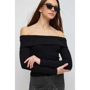 Camiseta Ajustada de Manga Larga con Hombros Descubiertos - Product Image 2