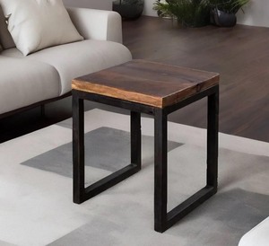 Fer de table d'appoint en métal de qualité supérieure avec marbre arrondi taille personnalisée style unique pour une utilisation à domicile hôtel. - Product Image 5