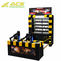 Arcade Craft Studio ACS-0023-S Machine de jeu d'arcade de tir à monnayeur personnalisée Gunfight Eliter, prise US, plastique + métal