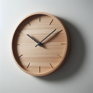 Horloge en bois classique chiffres romains minimalisme horloge murale meilleur pour la maison salon Design décoratif horloge murale en bois - Product Image 1