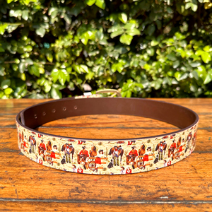 Ceinture en cuir de buffle unisexe perforée vintage boucle ardillon en alliage de zinc Logo de couleur personnalisé largeur 30MM mode/décontracté/affaires - Product Image 3