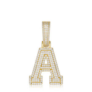 Colgante de Diamante Moissanita de Plata 925 Estilo Punk Rock Clásico, Joyería Hip-Hop para Hombres y Niños, Categoría de Producto Única - Product Image 1