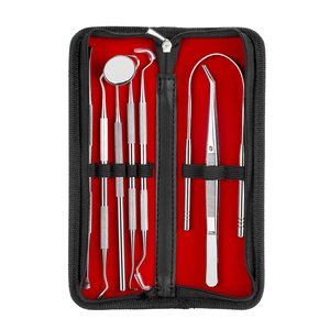 Professional <b>Dental</b> Tools Kit Teeth Cleaning Oral Care Kit Tooth <b>Pick</b> <b>Dental</b> Mirror Tartar Scraper <b>Dental</b> Probe <b>Dental</b> Scaler - Product Image 1