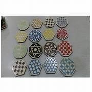 Vajilla de resina de madera hecha a mano de alta calidad, alfombrillas y almohadillas para tazas de té, vajilla estándar, precio de posavasos para bebidas al por mayor - Product Image 2