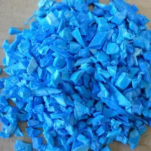 Venta caliente HDPE tambor Regrind chatarra de plástico/HDPE azul Regrind botella de Residuos Industriales naturales HDPE Blue Drum Flakes