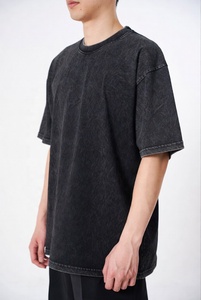 Vintage Acid Wash T <b>Shirt</b> Retro Streetwear Style Washed Cotton Casual Tee for <b>Men</b> and Women Urban Fashion Look - Product Image 4