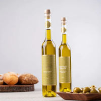 Bouteilles d'huile d'olive en verre miniatures personnalisées 500 ml/100 ml Distributeur d'huile d'olive pour le lait et les gâteaux 100% recyclable
