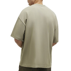 Summer T-Shirt Sports Trendy Embroidered design <b>Down</b> Shoulder Hot Selling Factory Low Price Crew Neck Custom Color Shirt - Product Image 3