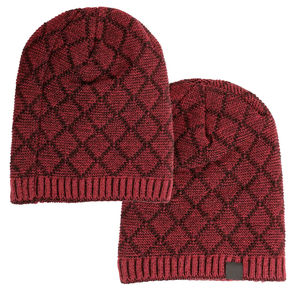 Gorro de Jacquard cálido de invierno para hombres y mujeres, gorro de punto a la moda con gorros de estilo Hip Hop de lana suave - Product Image 2