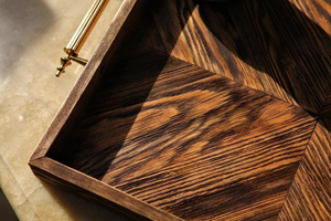 ถาดไม้ทำด้วยมือหรูหราทนทานและอเนกประสงค์โดยงานฝีมือเสี้ยว - Product Image 3