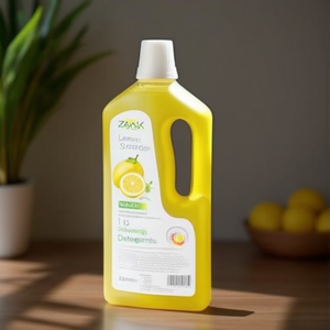ZACK Lemon Scented 1L Plastic Dishwashing Liquid <b>Detergent</b> - Product Image 3