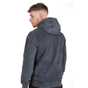 Sweat-shirts d'hiver pour hommes en coton molletonné 100% délavé à l'acide, légers, extensibles et coupe-vent, vente en gros, fabricant OEM - Product Image 6