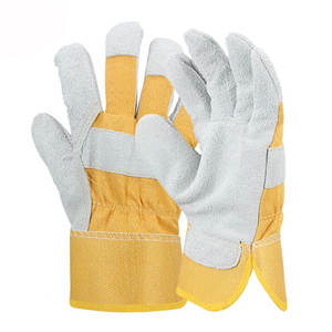 Gants de sécurité anti-impact en cuir DARSA IMPEX pour travaux de construction et de mécanique, couleur/logo/tailles personnalisables, écran tactile, aiguille - Product Image 1