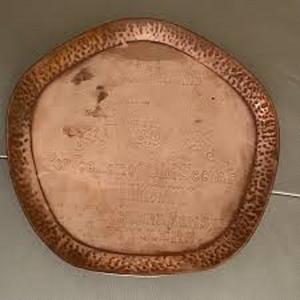 Nouveau personnalisé de haute qualité en cuivre grand unique marteau plateau de service en cuivre métal servant la maison à bas prix - Product Image 2