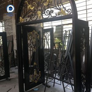 PRIMA Home Renovations Design Plant Patterns Wrought Iron Railing Stair Wrought Iron Balustrade High Quality Wrought Iron <strong>Fence</strong> - Product Image 3