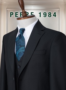 Traje de Negocios Gris para Hombre, Cuello Mao, Corte Regular, Tallas Grandes, Conjunto con Chaleco, Antiarrugas, Viscosa y Poliéster - Product Image 4