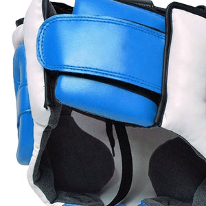 Protector de Cabeza de Boxeo Ligero de Cuero Ajustable 2025, Casco de Media Cara con Visera Antivaho y Logotipos y Laterales Personalizables - Product Image 6