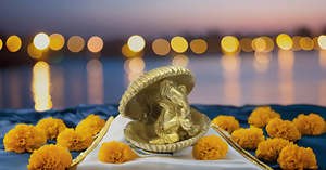 รูปปั้นพระพิฆเนศทำด้วยมือทองเหลืองสำหรับความสำเร็จ God ganpati สำหรับรถยนต์ Dash ของวัดสำนักงานงานแต่งงาน Diwali ทองวันเกิด - Product Image 3