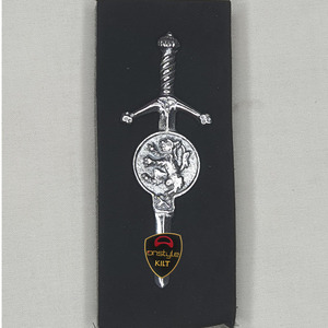 Onstyle Sports Scottish Men's Steel Irish Harp Design Claymore Kilt Pin para Kilts Embrague seguro a prueba de herrumbre Decorativo Elegante Pin - Product Image 3