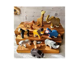 THE VARIETY BEAUTY WOODEN ANIMALS FOR KID EDUCATION TOY FROM VIET NAM 99GD/ COLORFUL WOOD TOYS FOR KIDS
