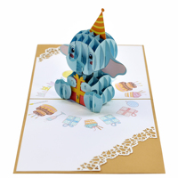 HMG Vente en gros de cartes de voeux d'anniversaire pop-up 3D personnalisées OEM ODM pour cadeaux, boutiques et fêtes Fournitures de fête promotionnelles