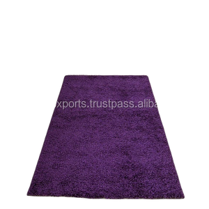 พรมปูเตียงกำมะหยี่กันลื่นสีสำหรับใช้ในบ้านและโรงแรมเทคนิคการทอผ้าสีตามสั่งผลิตในอินเดีย - Product Image 5