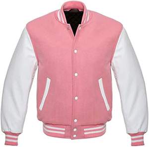 La mejor chaqueta universitaria para mujer en diferentes tamaños Diseño de logotipo personalizado Chaqueta universitaria para mujer - Product Image 6