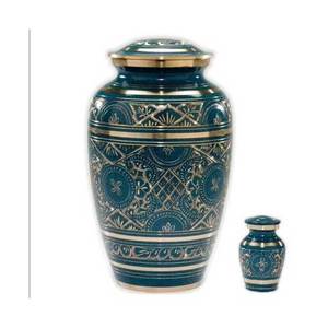 Custom Design Made In India Adult Cremation Urn For Human Ashes Funeral <b>Supplies</b> Aluminium Urn Cremation Manufacturer & Exporter - Product Image 4