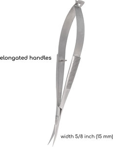 Tijeras de Cutícula Profesionales de Acero Inoxidable, Curvas y Afiladas, para Eliminar Piel Muerta, Herramienta de Manicura, para Diestros - Product Image 2