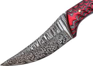 มีดใบตายเหล็กดามัสกัสคุณภาพพรีเมียม งานแฮนด์เมด พร้อมปลอกหนัง รองรับ OEM รับประกัน 3 ปี ระดับอุตสาหกรรม - Product Image 5