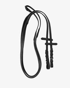 Brida elegante de charol negro en forma de U con detalle de cristal blanco Banda para la nariz acolchada suave y elegante para caballos - Product Image 4