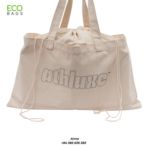 กระเป๋าช้อปปิ้งผ้าแคนวาสขนาดกลาง สีสันทันสมัย ปรับแต่งโลโก้ได้ คุณภาพสูง สไตล์ใหม่ ส่งตรงจากเวียดนาม - Product Image 2