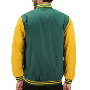 Chaqueta universitaria de tela de lana personalizada con el mejor diseño para hombre, chaqueta de lana de algodón transpirable de alta calidad con capucha Letterman Winter OEM - Product Image 4