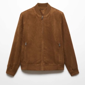 Top vente hommes Satin veste d'hiver High Street Baseball Style avec col montant personnalisable Logo avant nouveauté Design garçons - Product Image 4