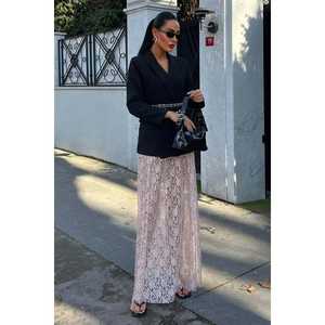 กระโปรงแม็กซี่ชีฟองลูกไม้ 4047 เอวธรรมชาติเนื้อนุ่ม - Product Image 6