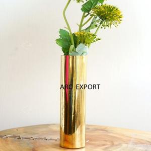 Vases à fleurs de table en bleu foncé avec deux poignées, peinture à la main, décoration de table pour mariage et événements - Product Image 3