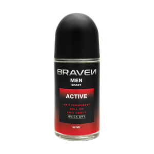 Braven Men's 50ml Roll-On Antitranspirante de secado rápido Antioxidante de larga duración Fresh Red Sport Active Edition OEM/ODM - Product Image 1