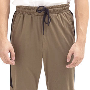 2025 personalizado 380gsm peso pesado Color sólido cordón Terry pantalones hombres niños pantalones de gran tamaño para hombres recto curvo rayas - Product Image 4