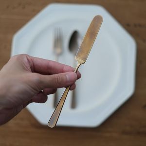 Stainless steel cutlery <b>set</b> gold finished brings elegance, durability, and style together in <b>one</b> premium collection - Product Image 6