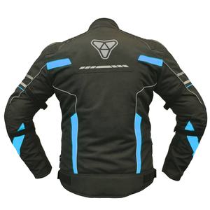Chaqueta de moto de construcción textil impermeable corta para hombre tiras reflectantes protección blindada a prueba de viento para verano invierno - Product Image 5
